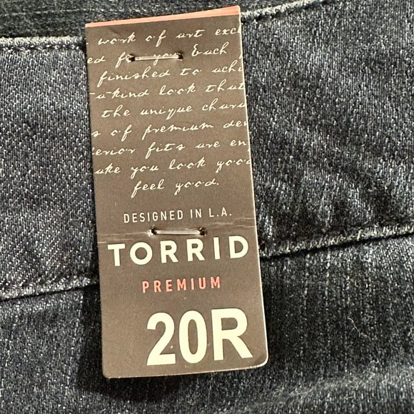 NWT-torrid Premium Bombshell Skinny Jeans-Sz 20R - Picture 4 of 8